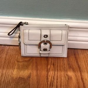 Coach white wallet
